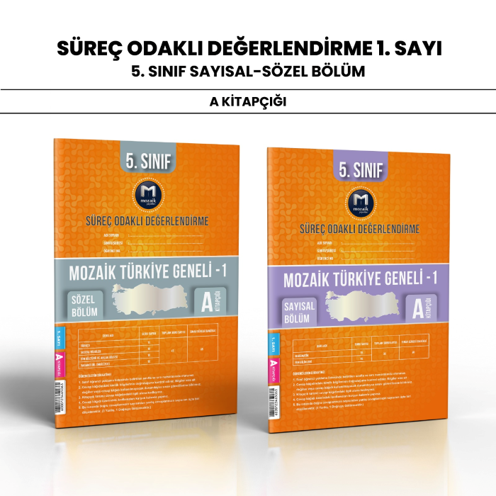 MOZAİK 05.SINIF TÜRKİYE GENELİ SAY/SÖZ 1-A -24-25